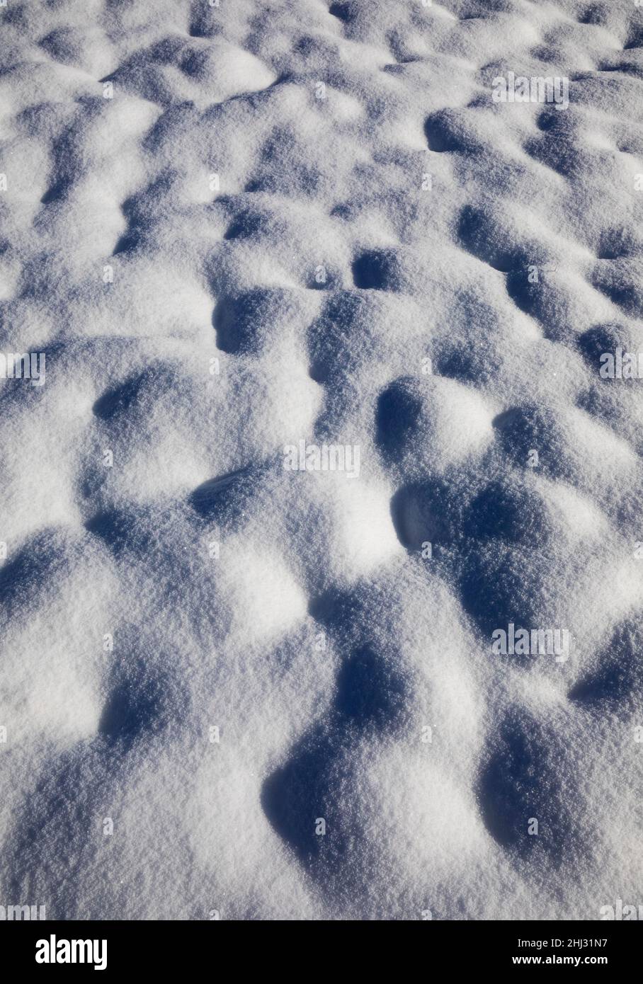 Snow structure, Mondseeland, Salzkammergut, Upper Austria, Austria Stock Photo