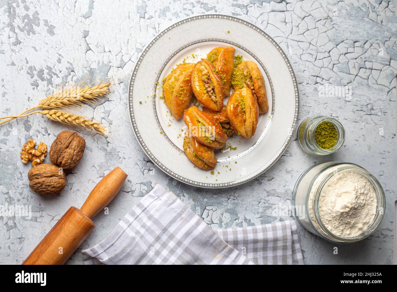 Dilberdudagi with walnut, traditional feast and ramadan dessert with