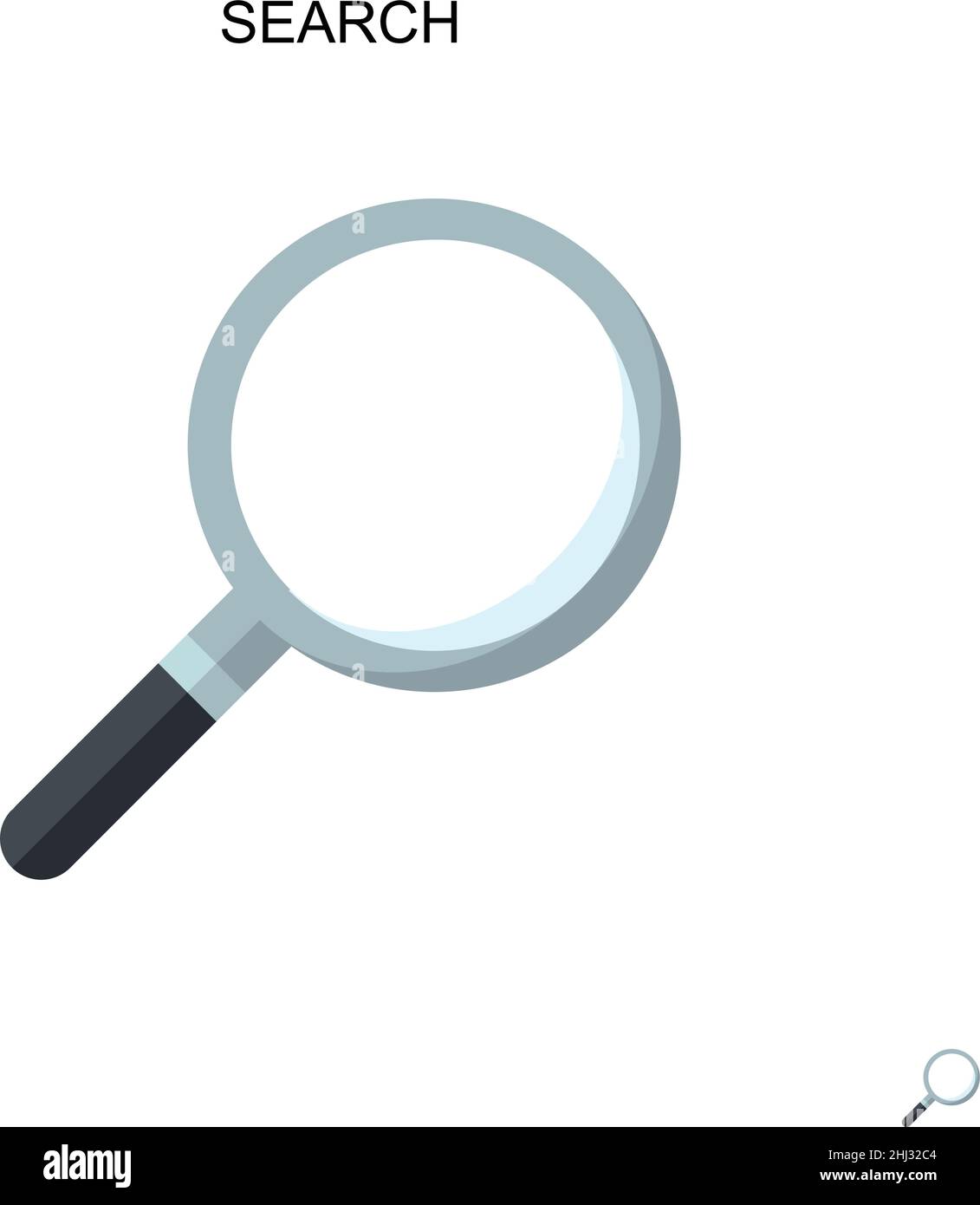 Search Simple vector icon. Illustration symbol design template for web ...