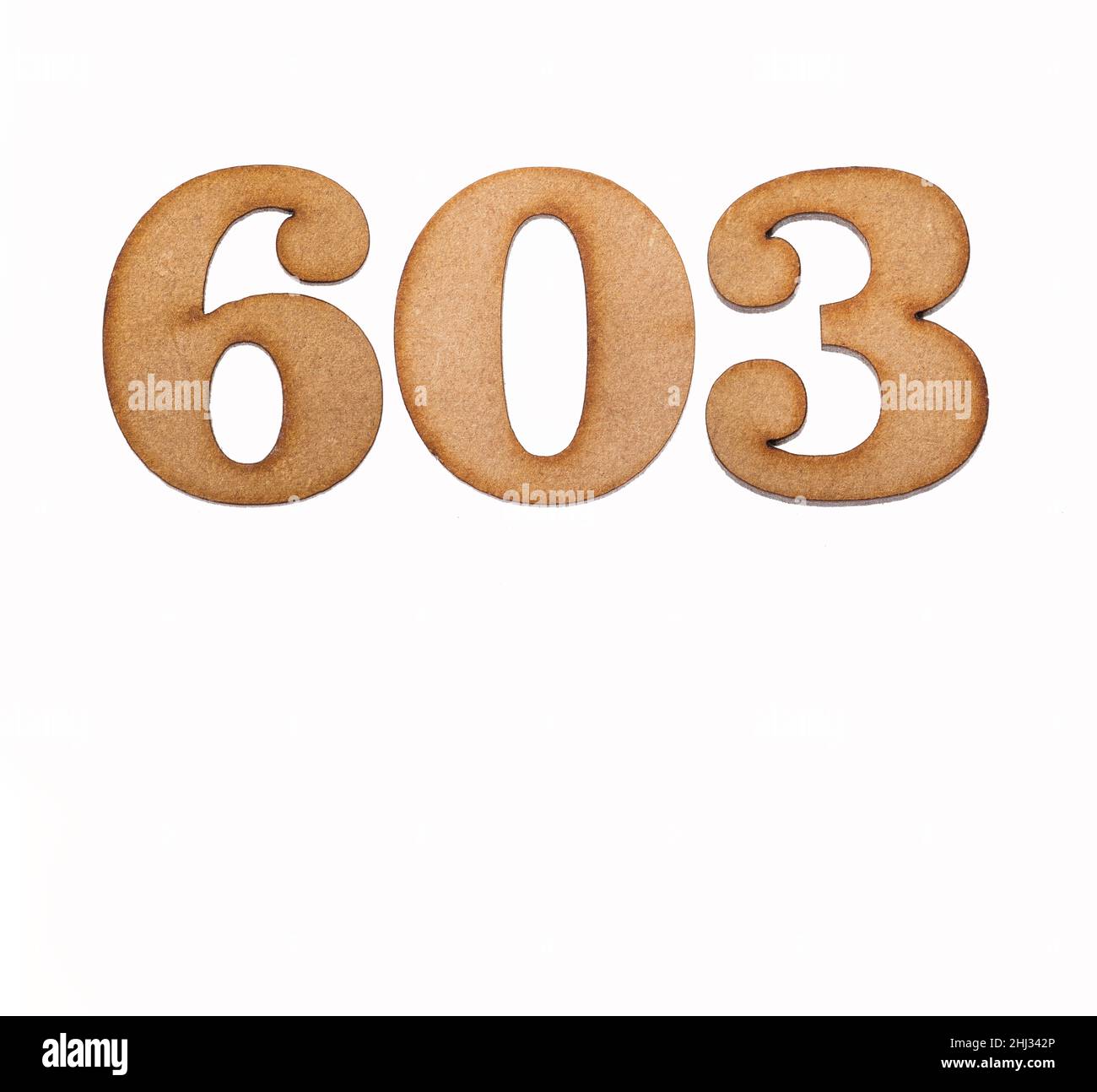 Number 603 Cut Out Stock Images & Pictures - Alamy