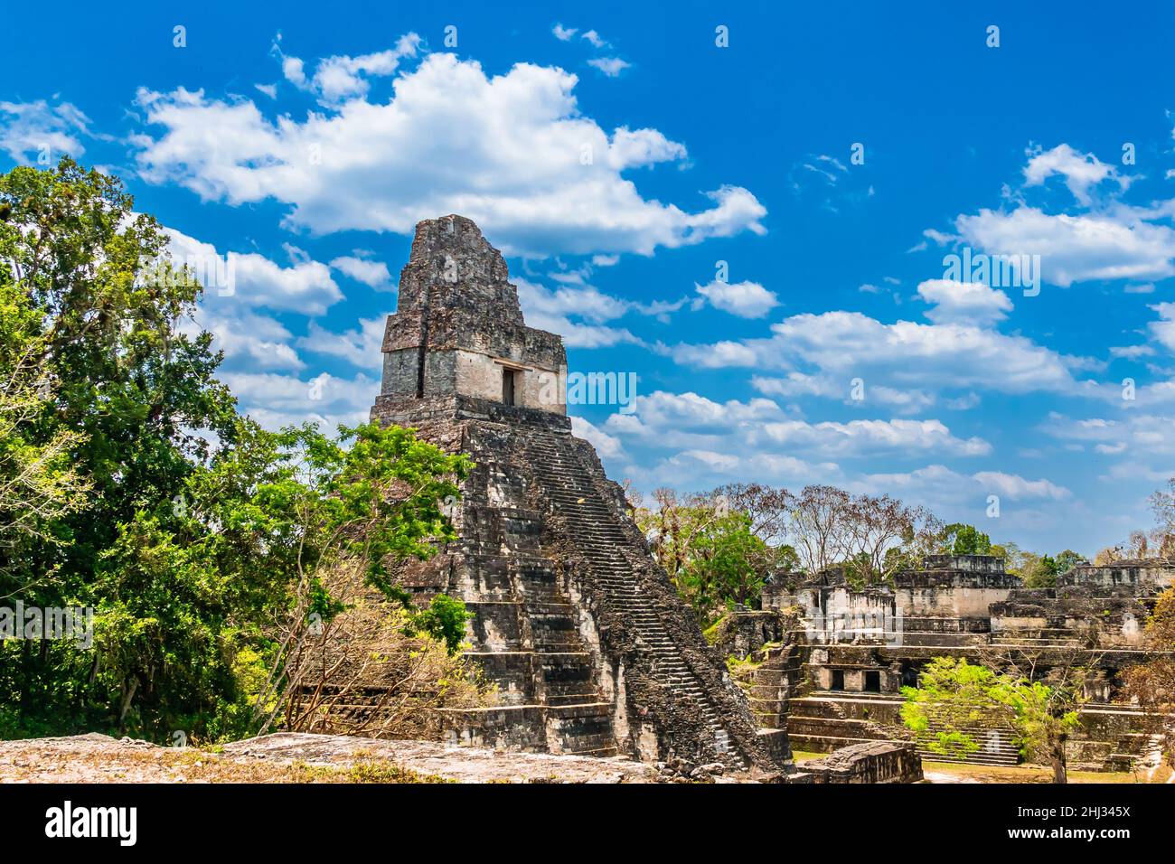Tikal Temples, Tikal National Park, Guatemala Stock Photo