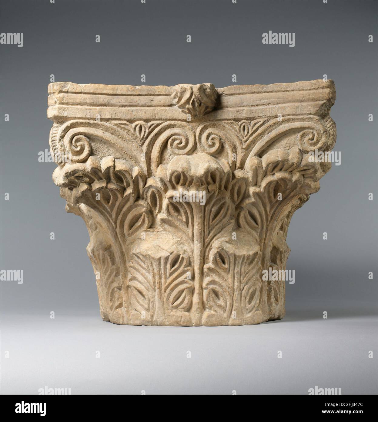 Capital with Acanthus Leaves ca. 6th century Overlapping acanthus