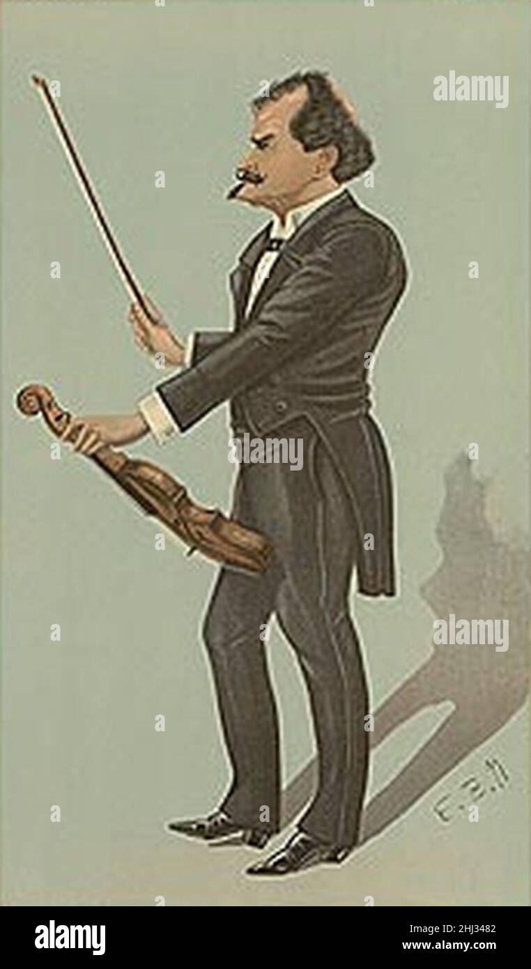 Eduard Strauss Vanity Fair 1895-08-29. Stock Photo