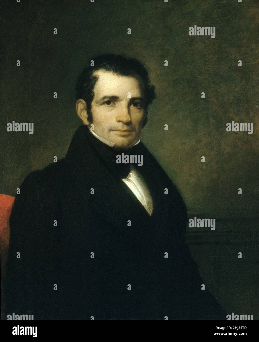 Luman Reed 1835 Asher Brown Durand American One of early America's great art patrons, the dry goods merchant Luman Reed of New York offered critical support to the careers of Durand, the landscape painter Thomas Cole, and the genre painter William Sidney Mount, and built a gallery in his house for the display of their work and that of the old masters. From Durand, Reed commissioned portraits of the nation's presidents and eventually encouraged the artist to abandon his original career as an engraver to become a painter. Still, he would not live to see Durand blossom as a landscape artist. Reed Stock Photo