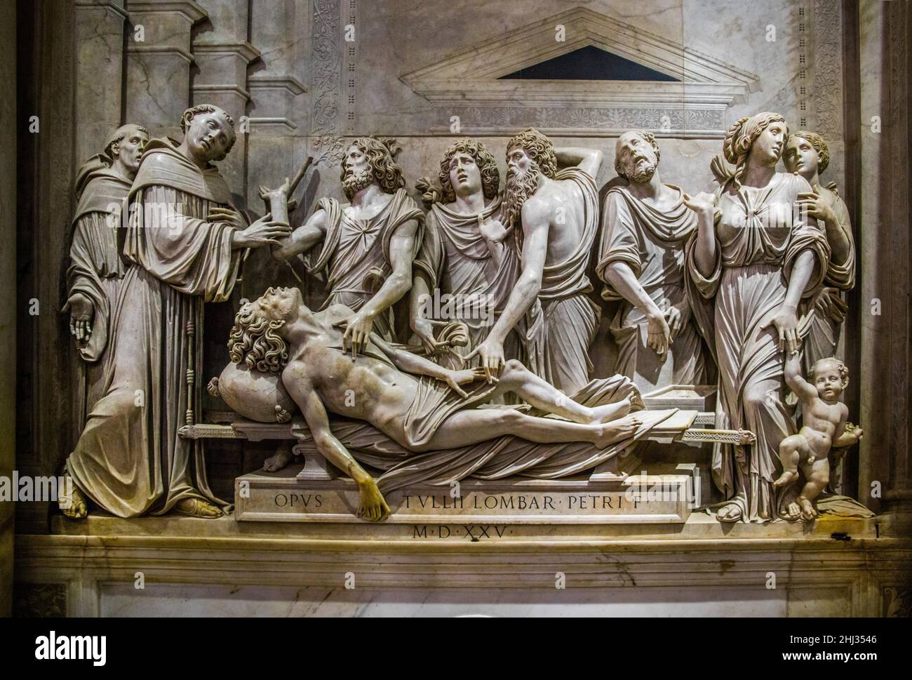 Sepulchral Chapel of St. Anthony, 16th century marble reliefs with