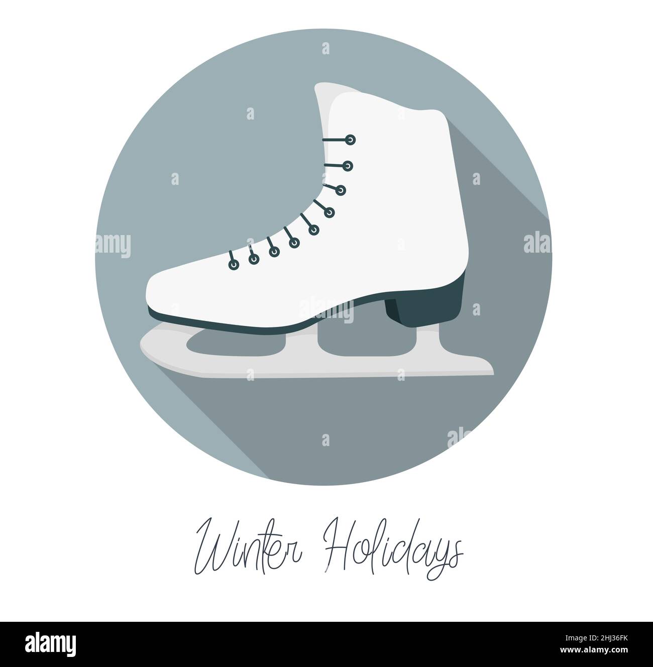 Ice skating Shoes - Stock Icon as EPS 10 File Stock Vector