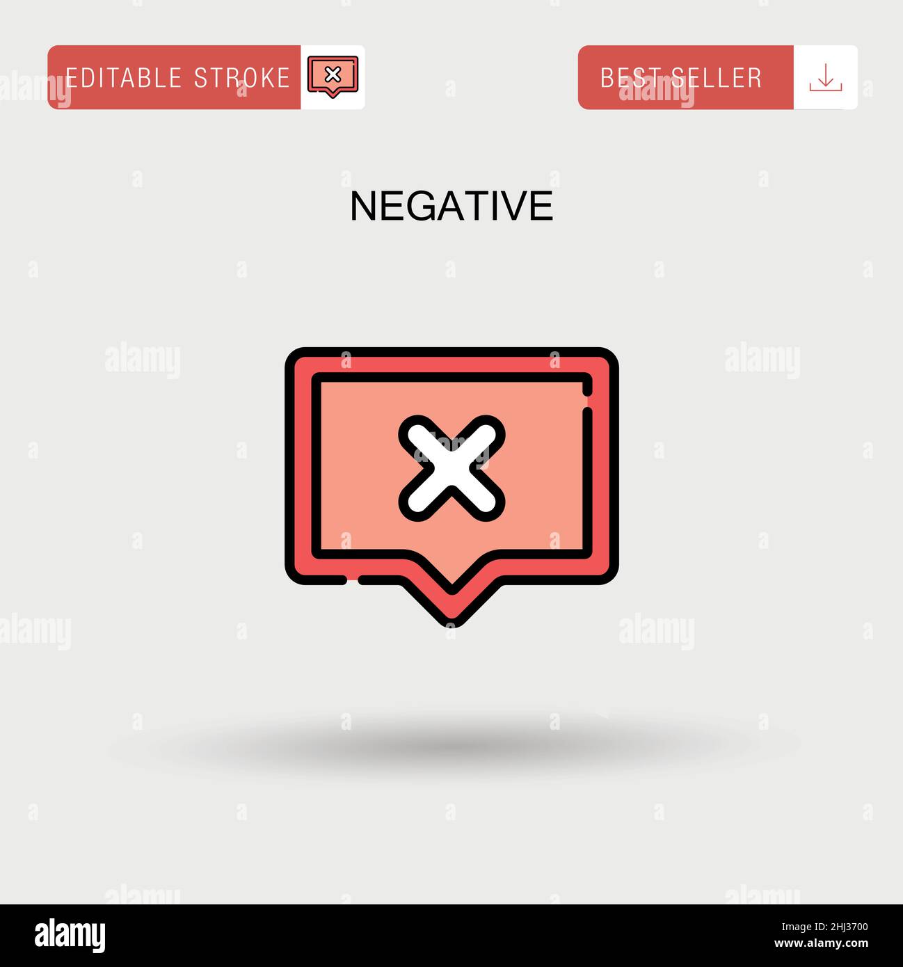 Negative Simple vector icon Stock Vector Image & Art - Alamy