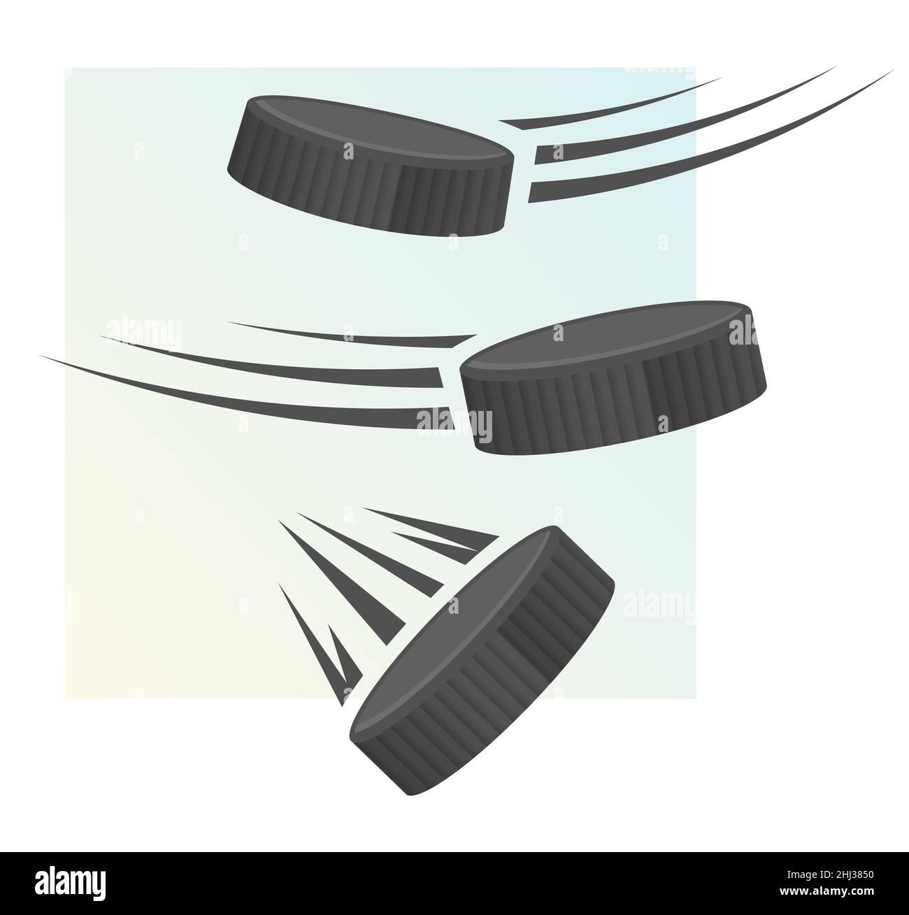 Fast Moving Ice hockey Pucks Stock Illustration as EPS 10 File Stock Vector Image & Art Alamy