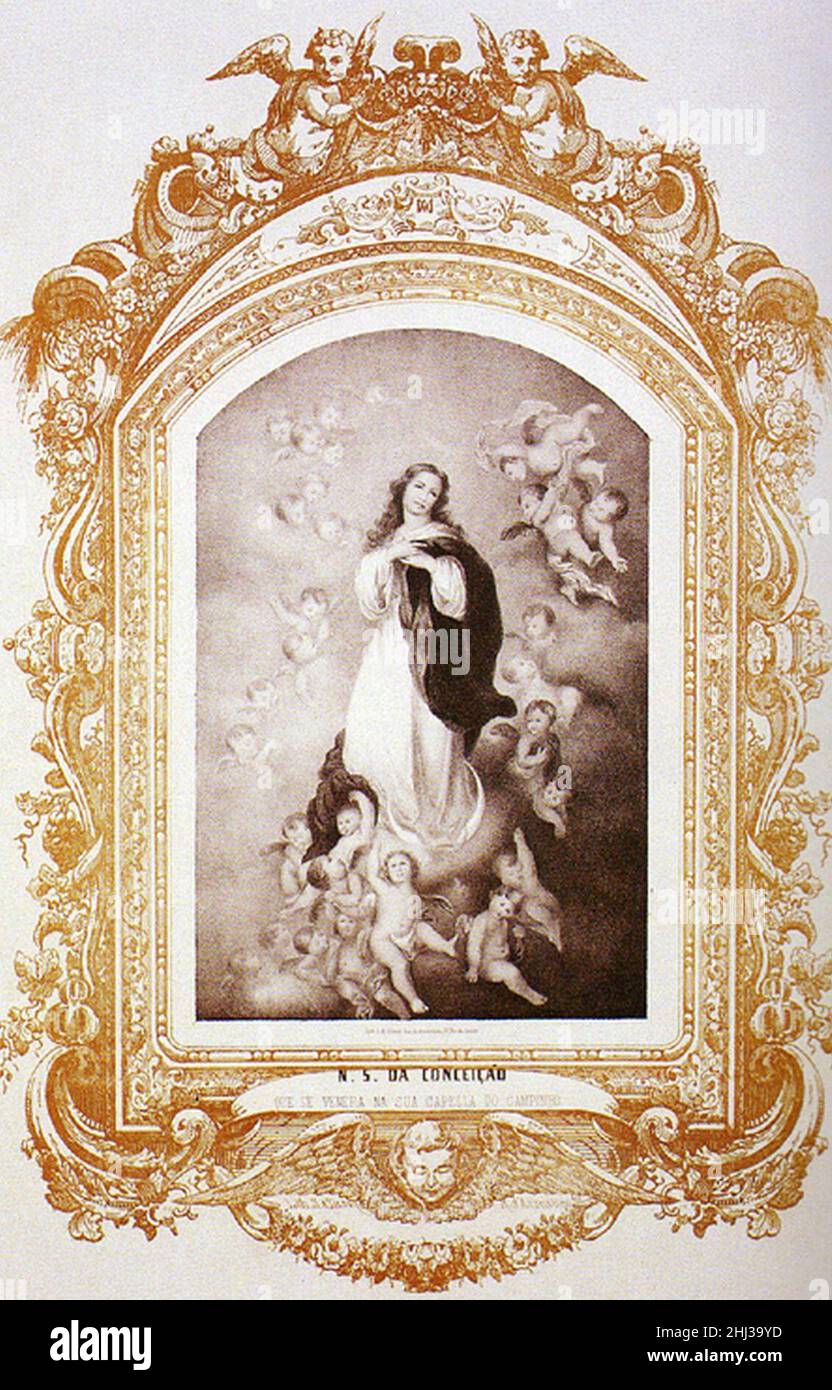 Sébastien Auguste Sisson - Nossa Senhora da Conceição que se venera na Capela do Campinho. Stock Photo