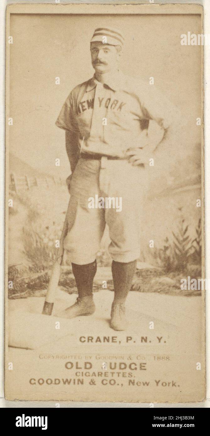 Ed Crane, Pitcher, New York, from the Old Judge series (N172) for Old