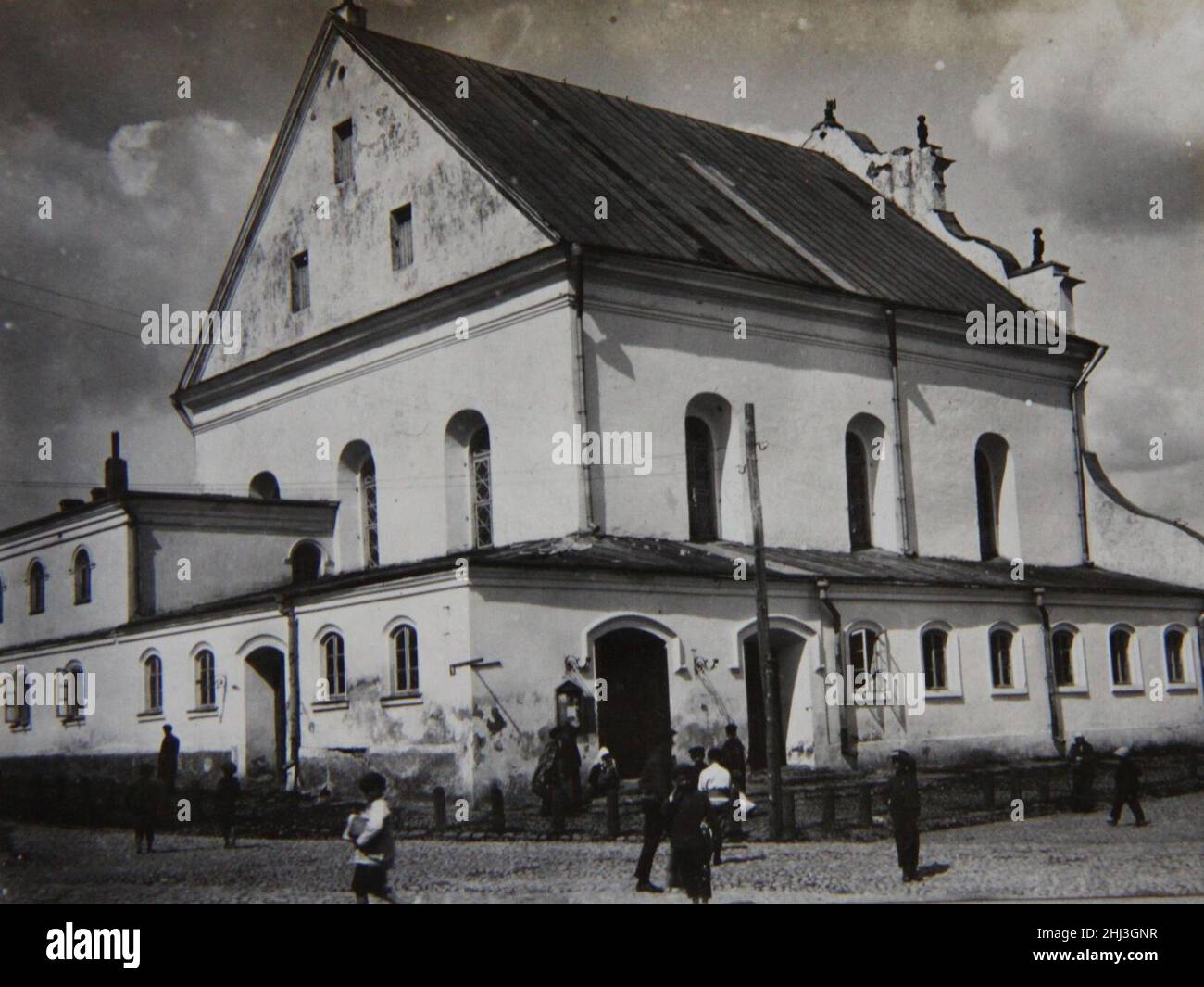 Słonim, Školny Dvor, Vialikaja synagoga. Слонім, Школьны Двор, Вялікая ...