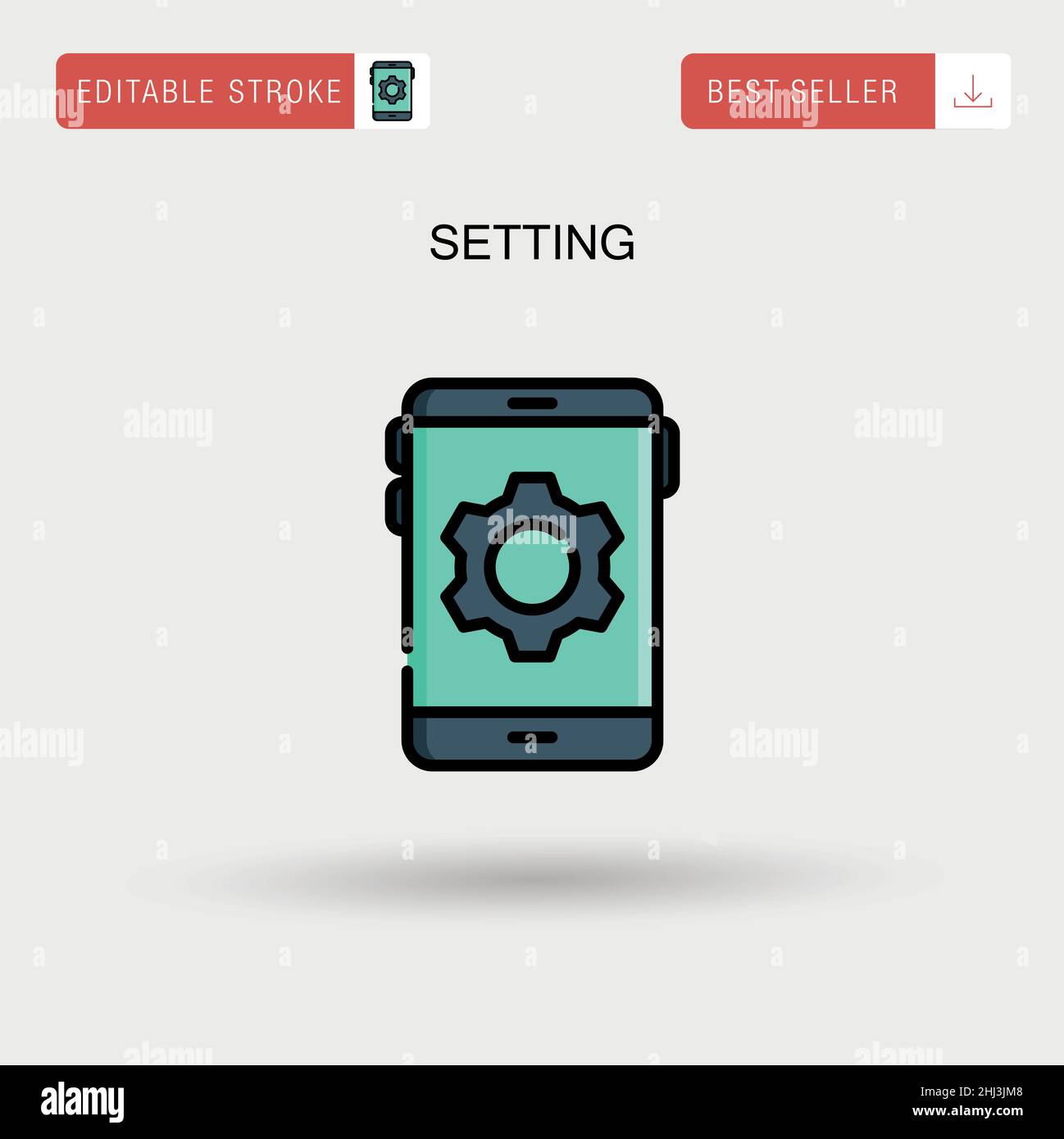 Setting Simple vector icon Stock Vector Image & Art - Alamy