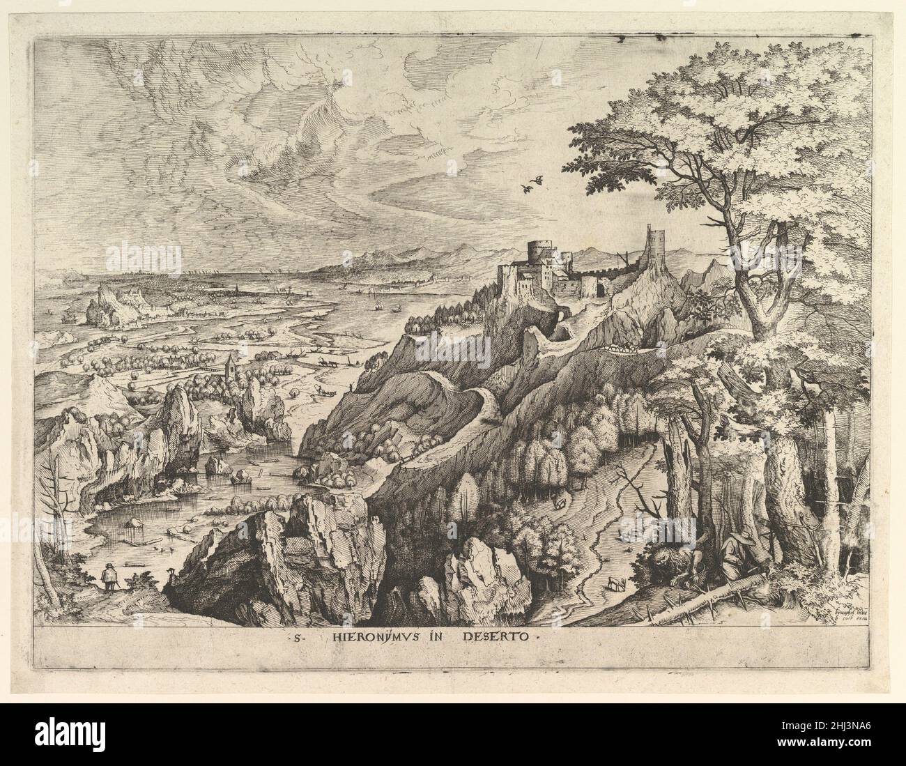 St. Jerome in the Wilderness (S. Hieronymus in Deserto) from The Large