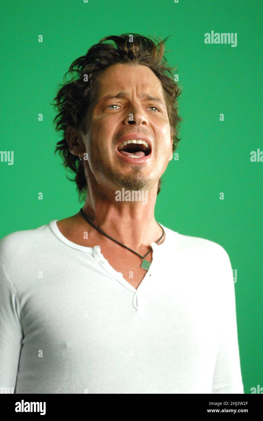 2001: Chris Cornell of Audioslave filming a music video  Credit: Ron Wolfson / Rock Negatives / MediaPunch Stock Photo