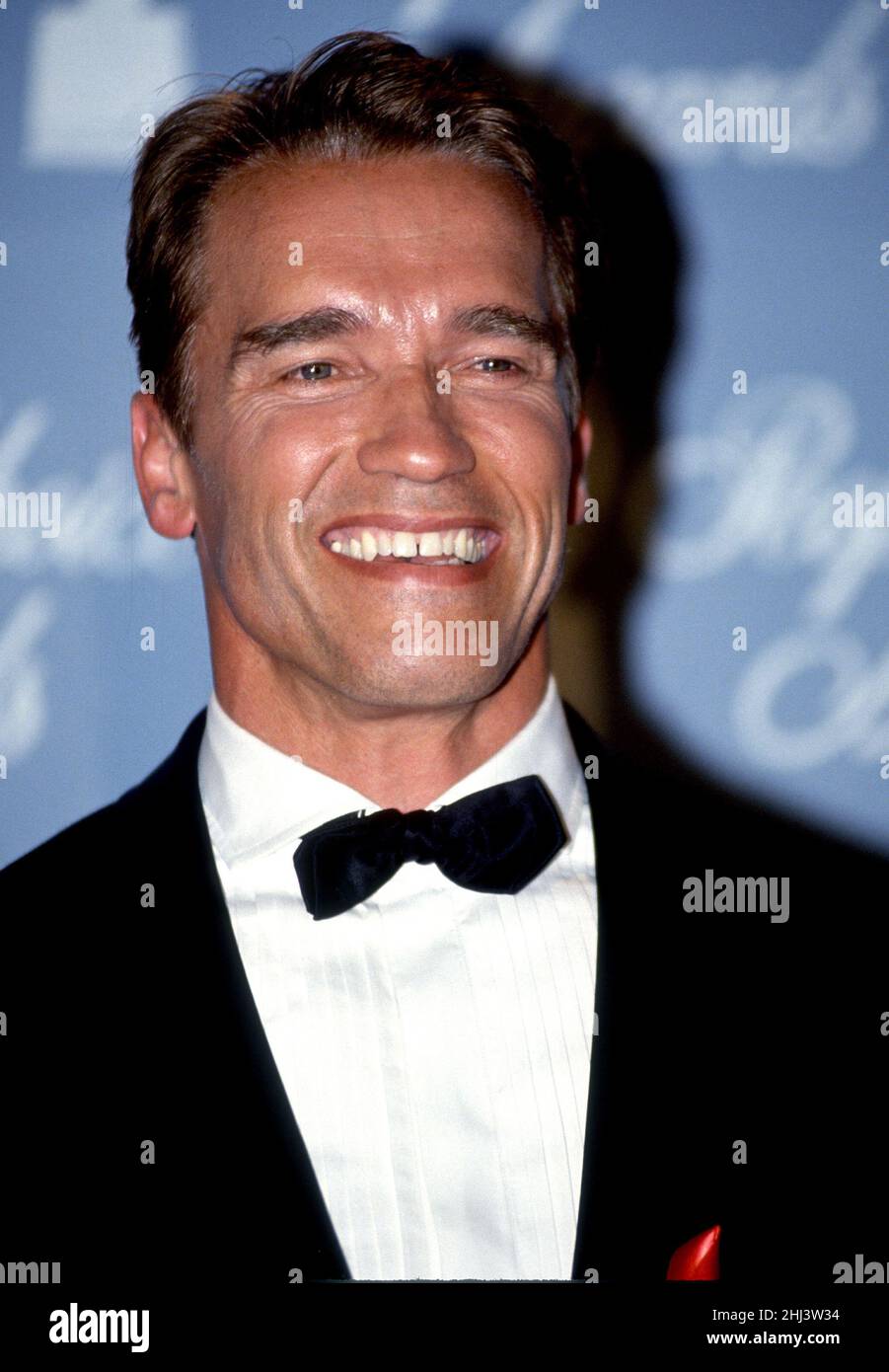 Arnold Schwarzenegger attends the 18TH PEOPLES CHOICE AWARDS in 1992  Credit: Ron Wolfson / Rock Negatives / MediaPunch Stock Photo
