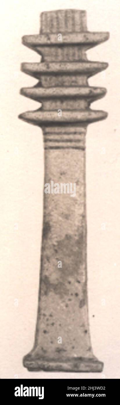 Amulet, Djed pillar 664–332 B.C. Late Period. Amulet, Djed pillar  552993 Stock Photo