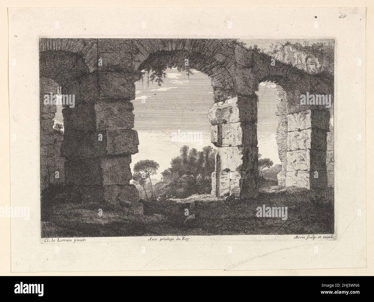 Ruines d'Aqueduc Jean Morin French. Ruines d'Aqueduc  369194 Stock Photo