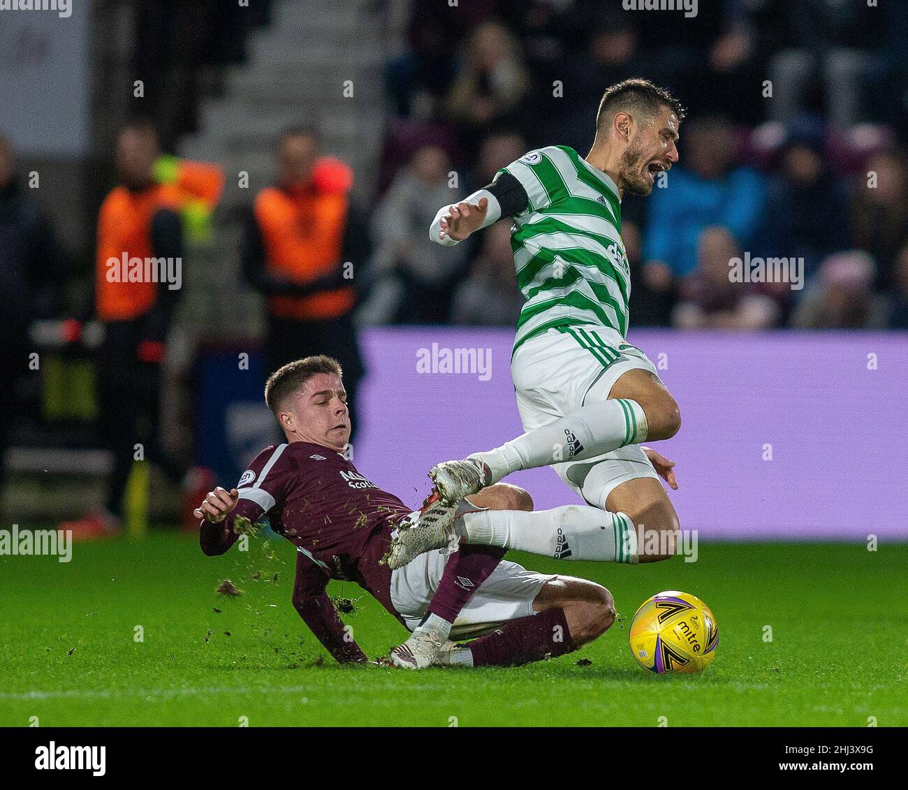 Tynecastle Park Edinburgh UK 26th Jan 2022 Scottish Premier League tynecastle-park-edinburgh-uk-26th-jan-2022-scottish-premier-league