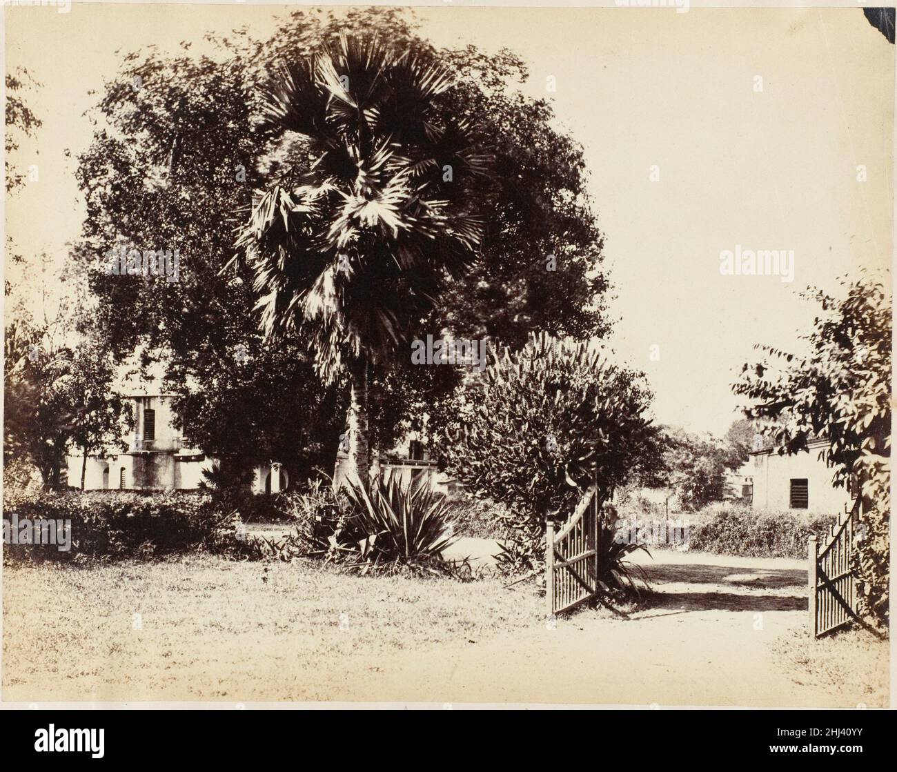Gate Leading into Our House 1850s Captain R. B. Hill British. Gate ...
