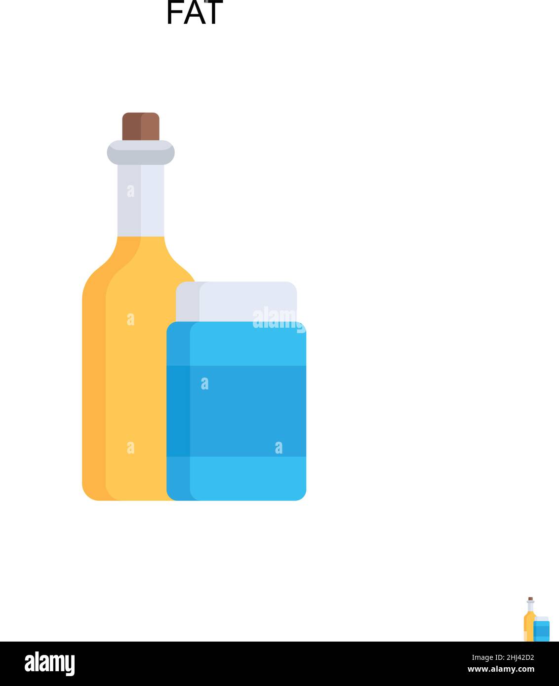 Fat Simple vector icon. Illustration symbol design template for web ...