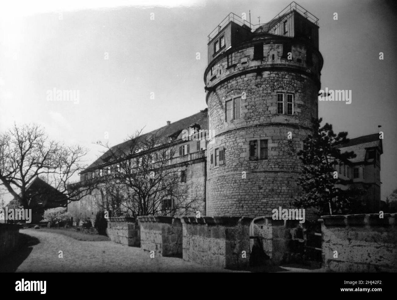 Sternwarte auf dem Nordost-Schlossturm in Tübingen. Stock Photo