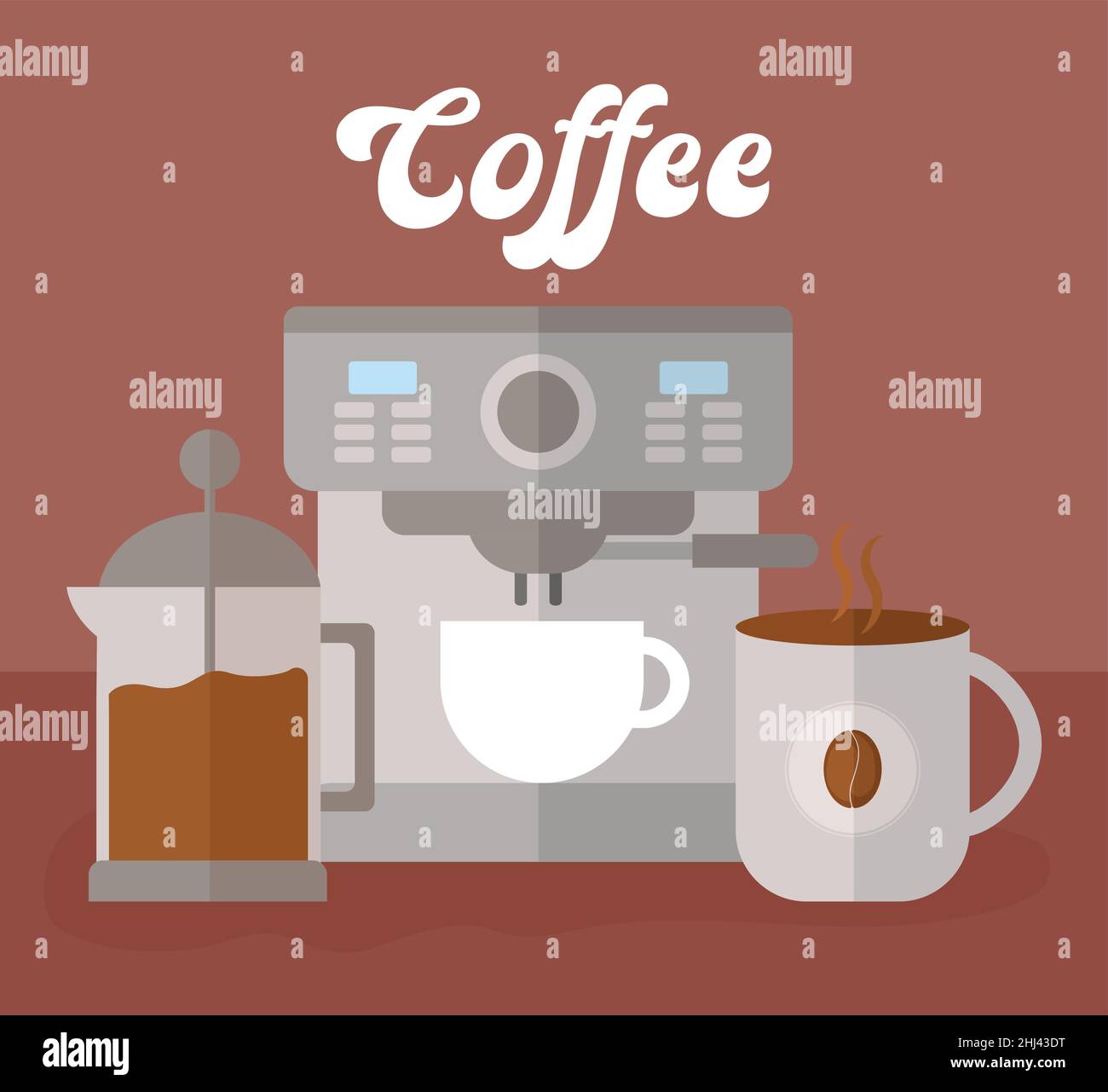 coffee items poster Stock Vector Image & Art Alamy