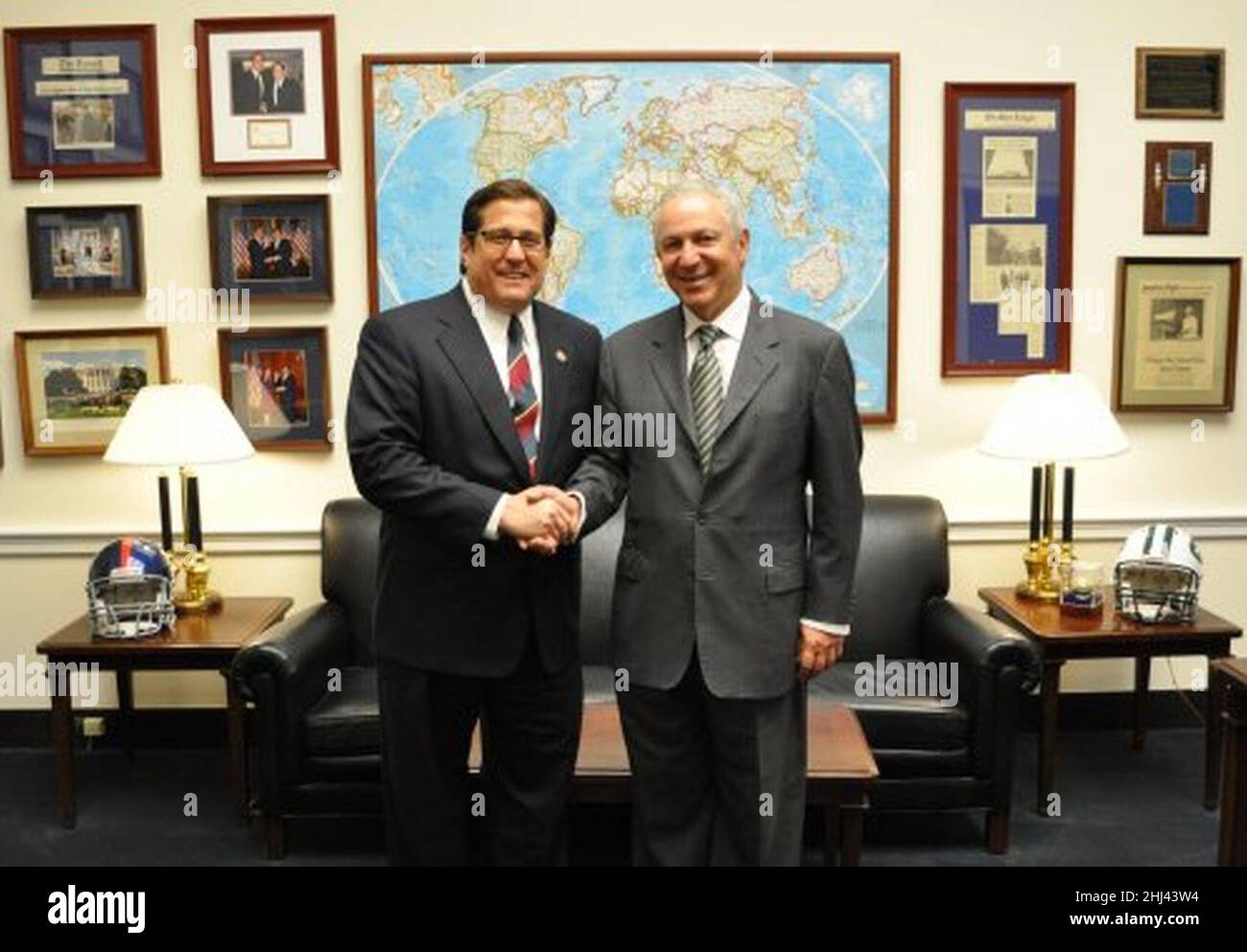 Steve Rothman and Ambassador Aziz Mekouar Stock Photo - Alamy