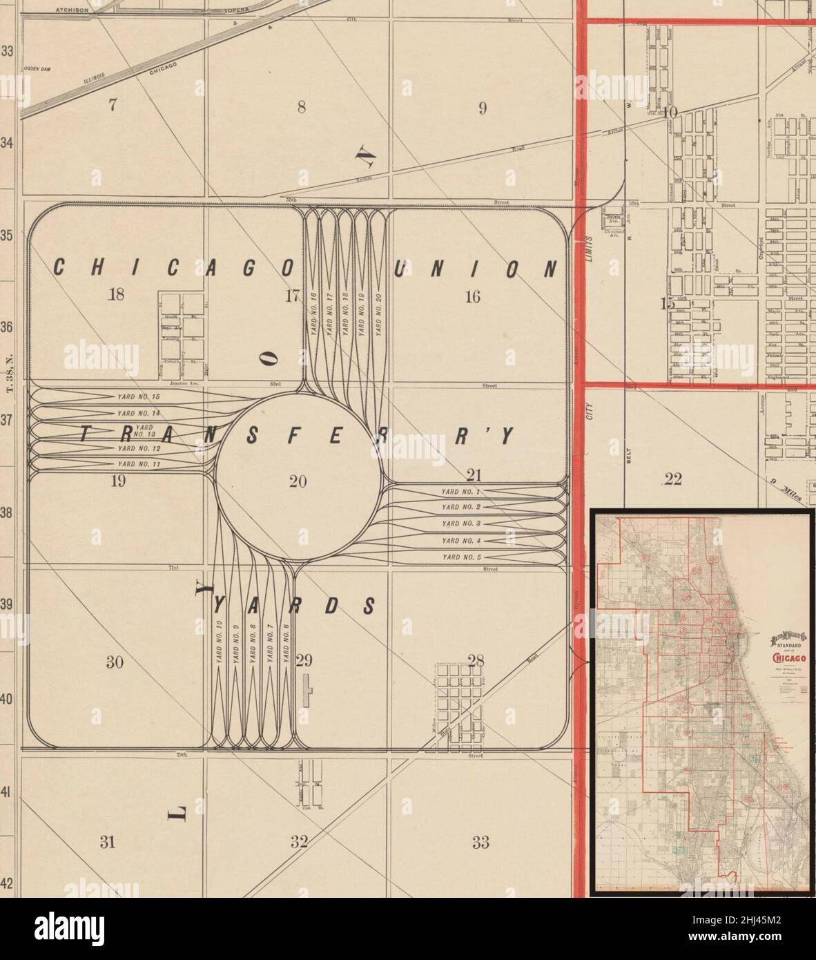 Map of stickney hires stock photography and images Alamy
