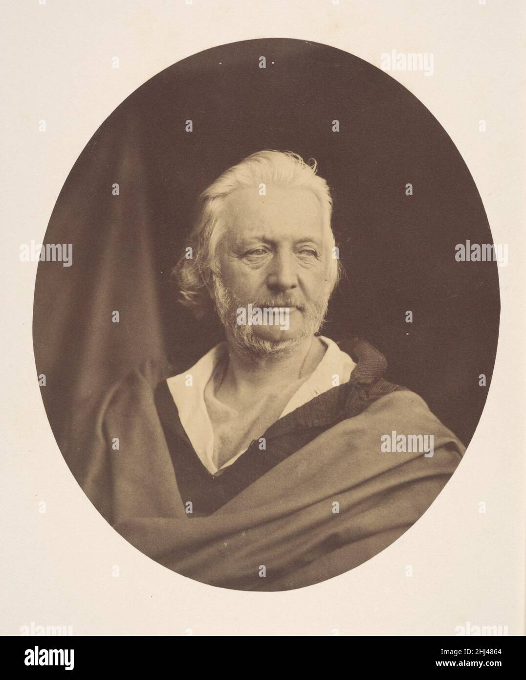 Study of a Head 1857 Oscar Gustav Rejlander British, born Sweden. Study of a Head  270849 Stock Photo