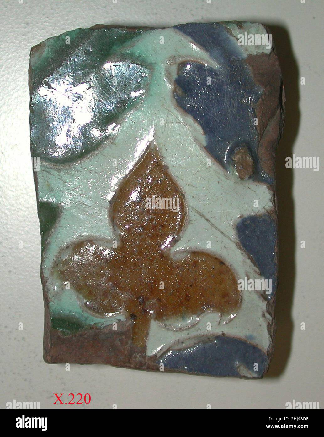 Tile fragment probably 16th century Spanish, Toledo. Tile fragment ...