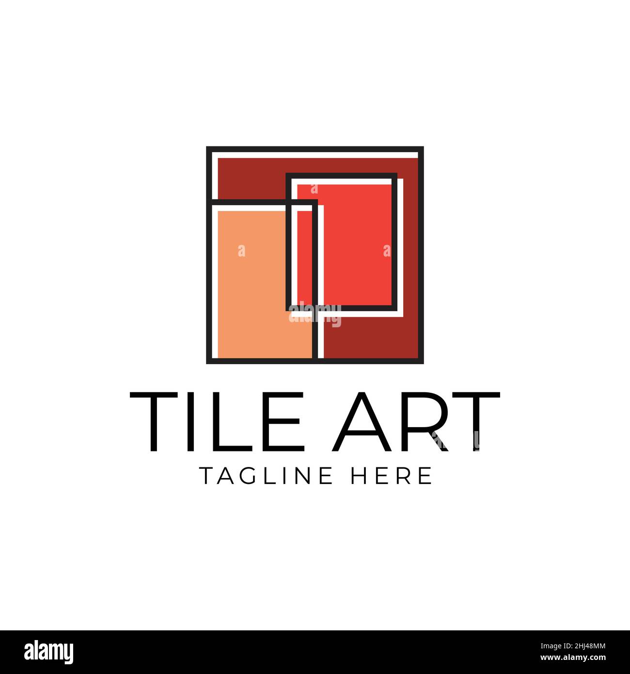 tile art logo design Stock Vector Image & Art Alamy