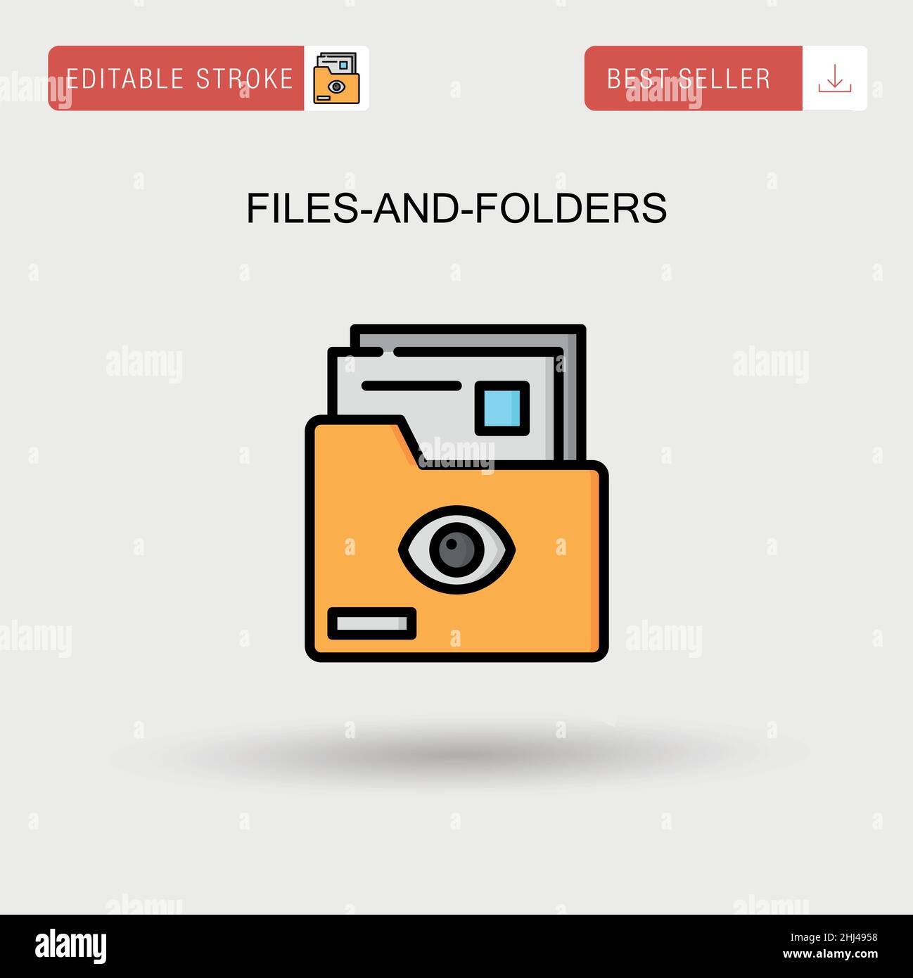 Filesandfolders Simple vector icon Stock Vector Image & Art Alamy