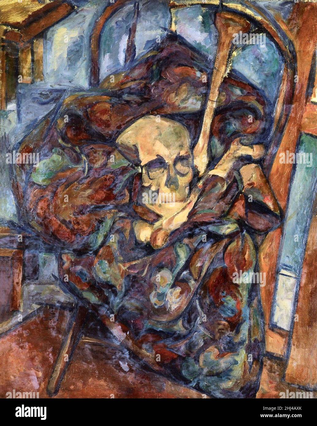 Still Life with Skull Stock Photo - Alamy