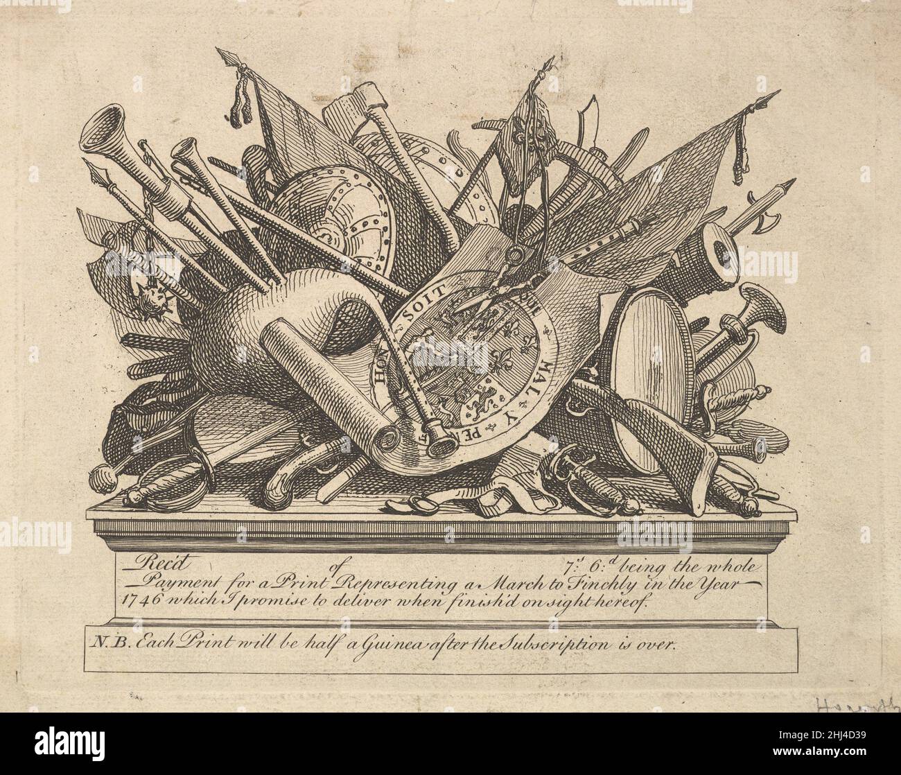 A Stand of Arms, Musical Instruments, etc. March 174950 William
