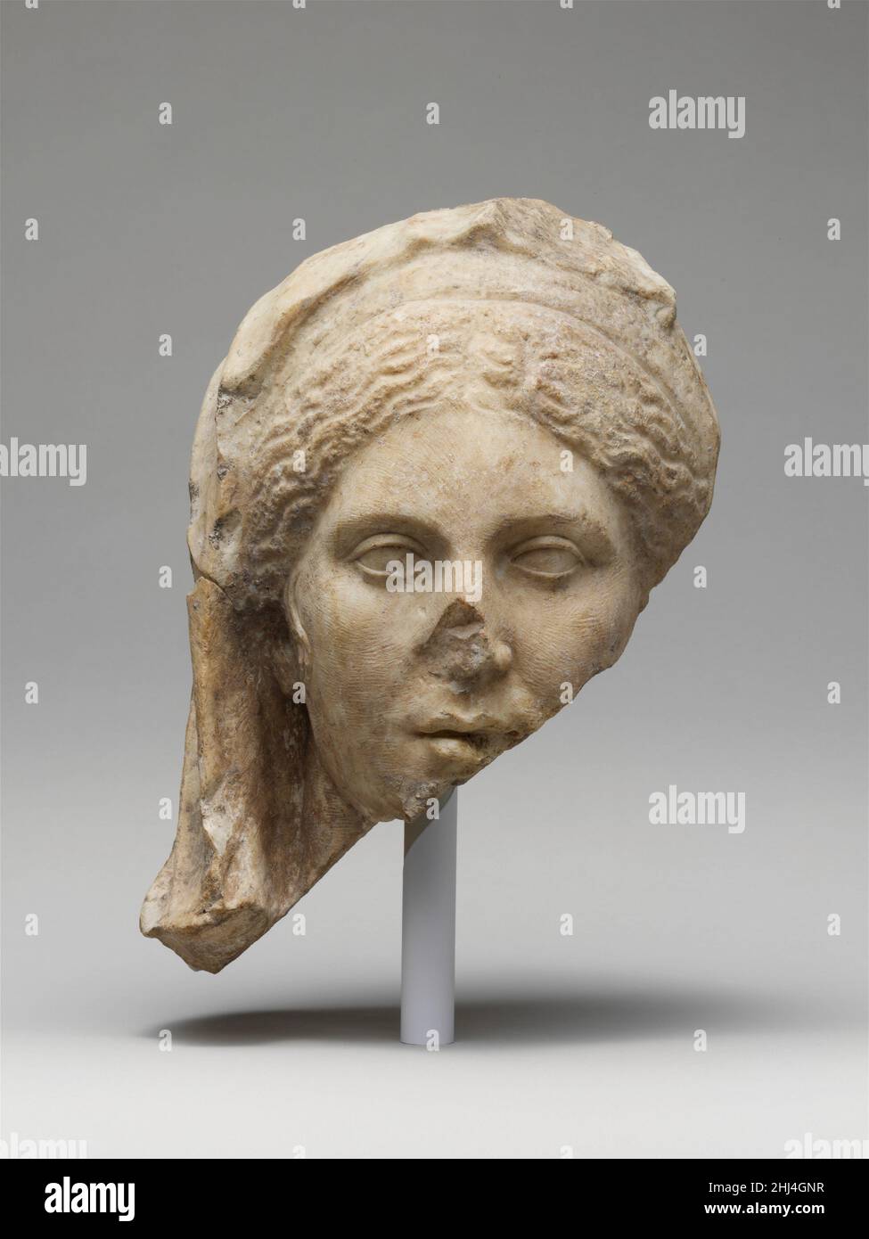 Marble head of a woman 3rd–1st century B.C. Greek The head may come ...