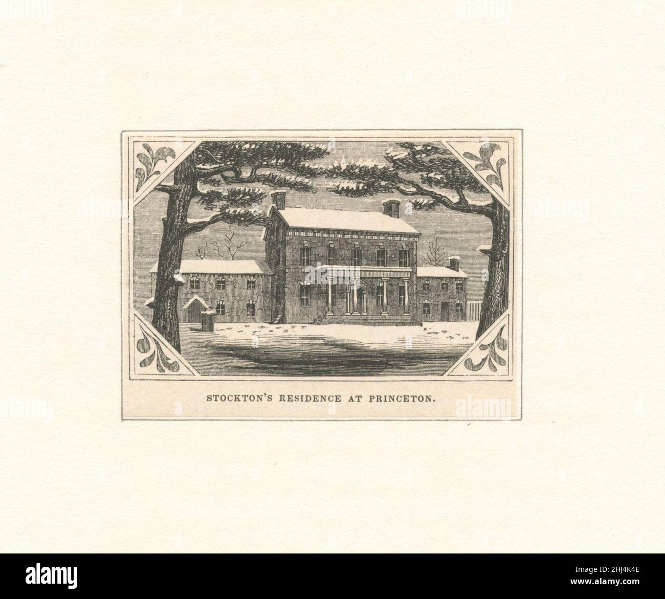 Stockton's residence at Princeton Stock Photo Alamy