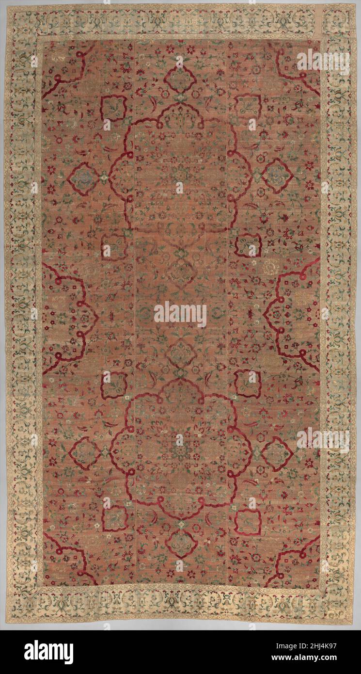 Velvet and Silk Carpet 17th century For special occasions, Mughal