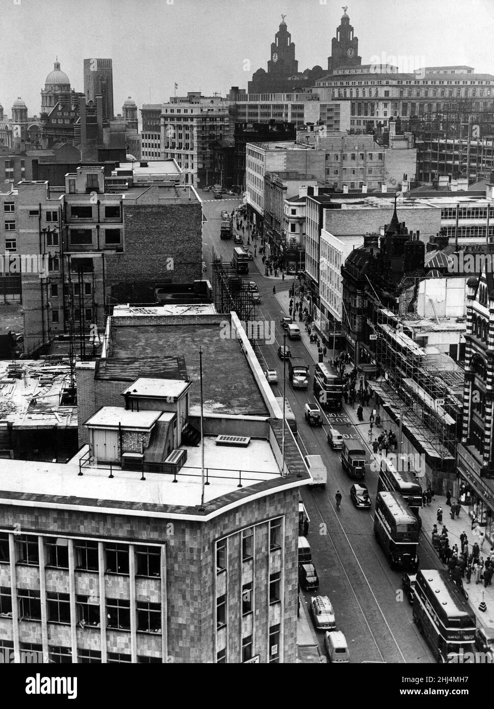 Lord Street, Liverpool. 29th December 1959 Stock Photo Alamy