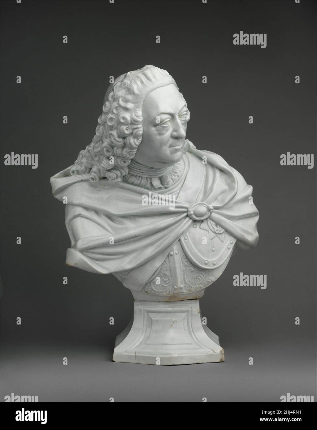 King George II ca. 1760 Vauxhall This large-scale portrait bust depicting  George II (1683–1760), king of Britain, is one of nineteen examples  known,[1] and these busts are commonly regarded as among the