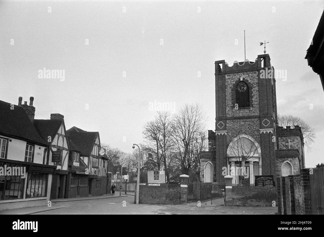 St Peter and St Paul Church, Dagenham, Essex, 1960. Stock Photo