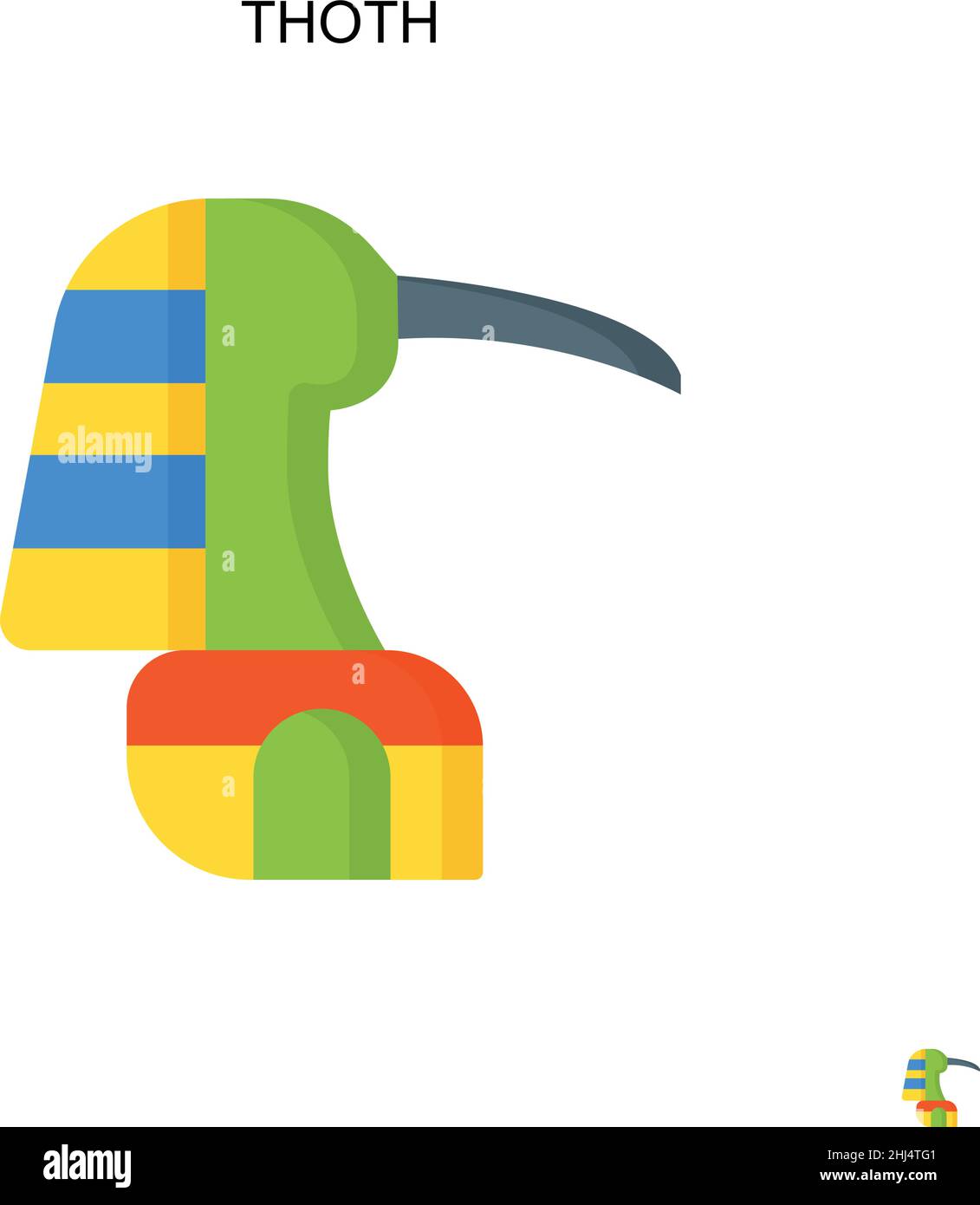 Thoth Simple vector icon. Illustration symbol design template for web ...