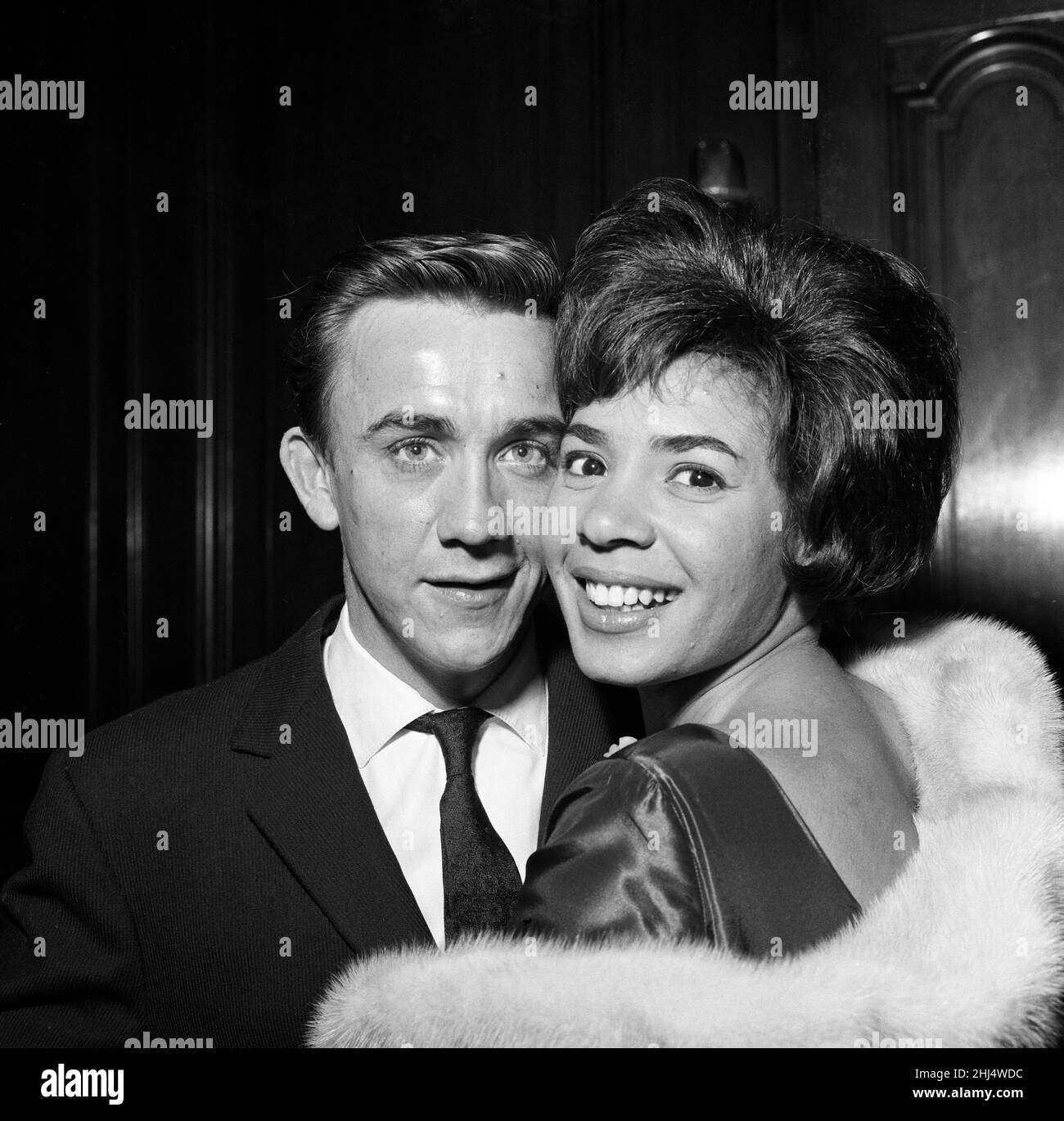 Singer Shirley Bassey with her fiance Kenneth Hume. 26th May 1961. Stock Photo