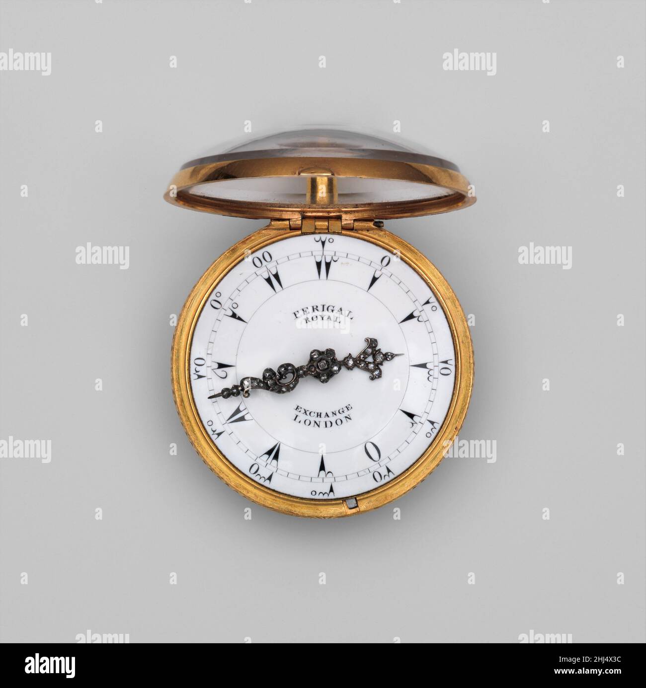 Repeating watch probably ca. 1770 Movement by Francis Perigal In the second half of the eighteenth century English watchmakers exported a large number of watches for use in Arabic speaking territories...