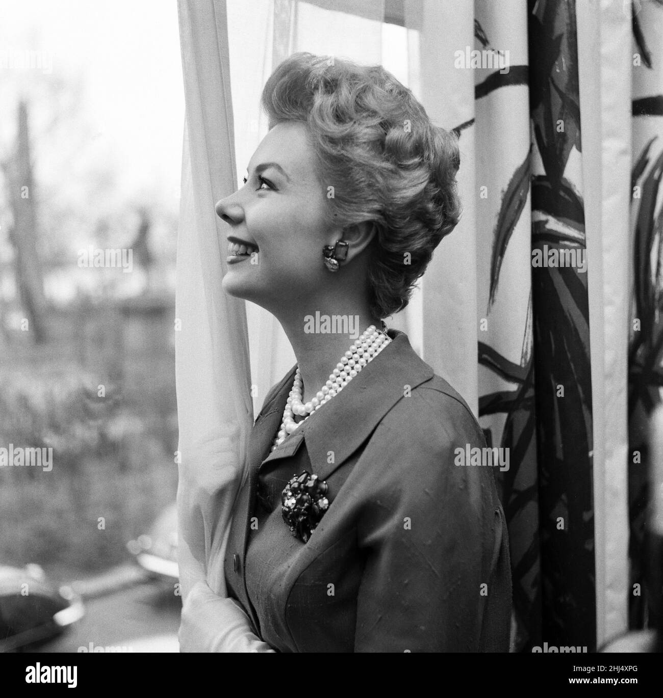 Mitzi Gaynor, American actress, singer & dancer, pictured April 1958