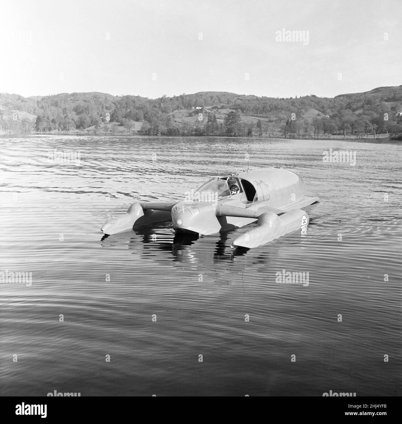 Donald Campbell, at Coniston Water, 7th November 1957. Donald Campbell