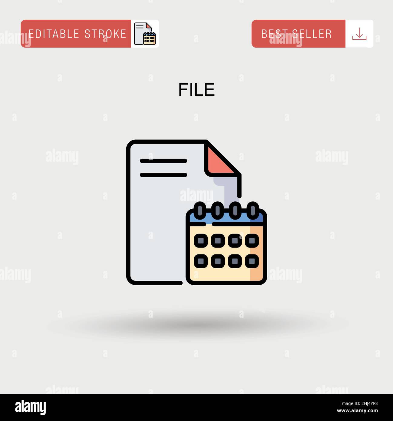 File Simple vector icon Stock Vector Image & Art - Alamy