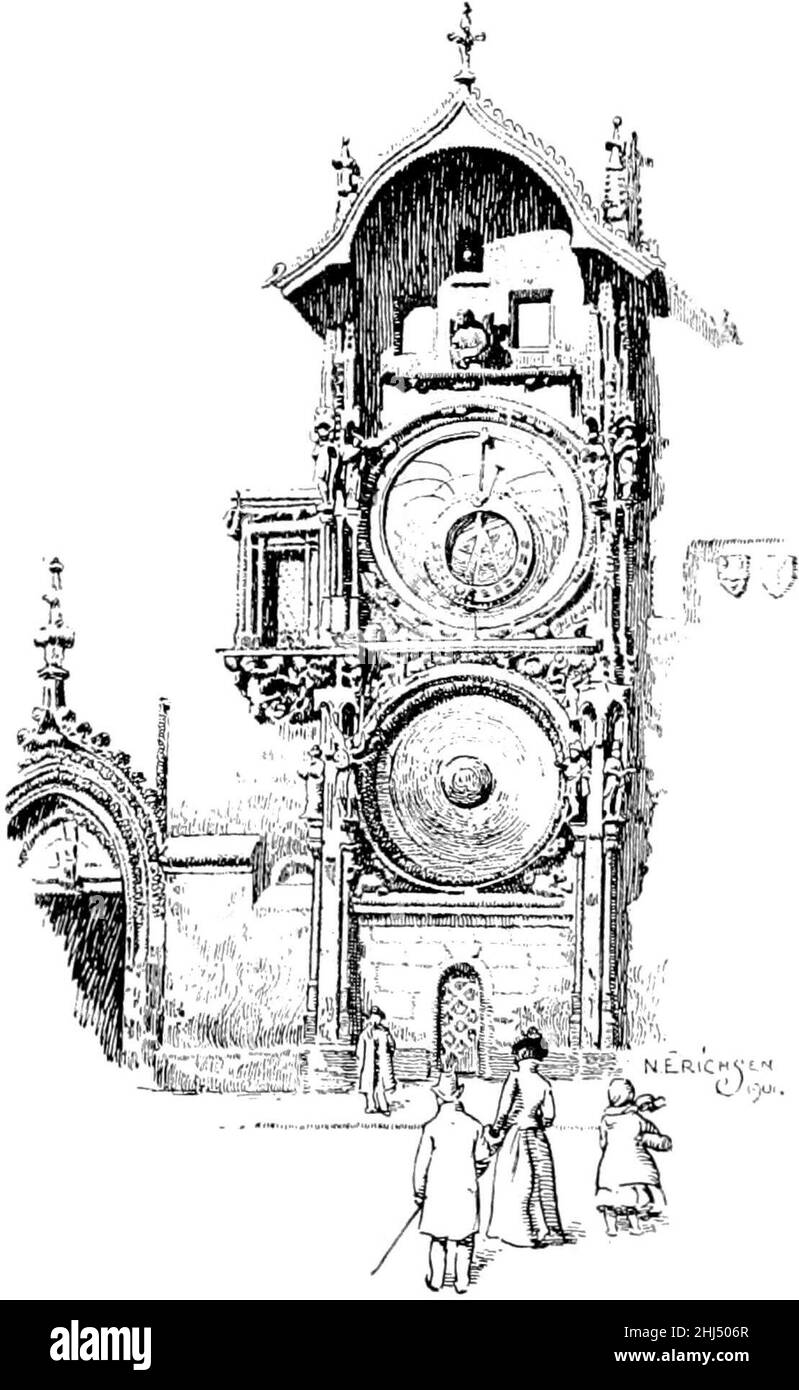 Story of Prague, astronomical clock Stock Photo Alamy