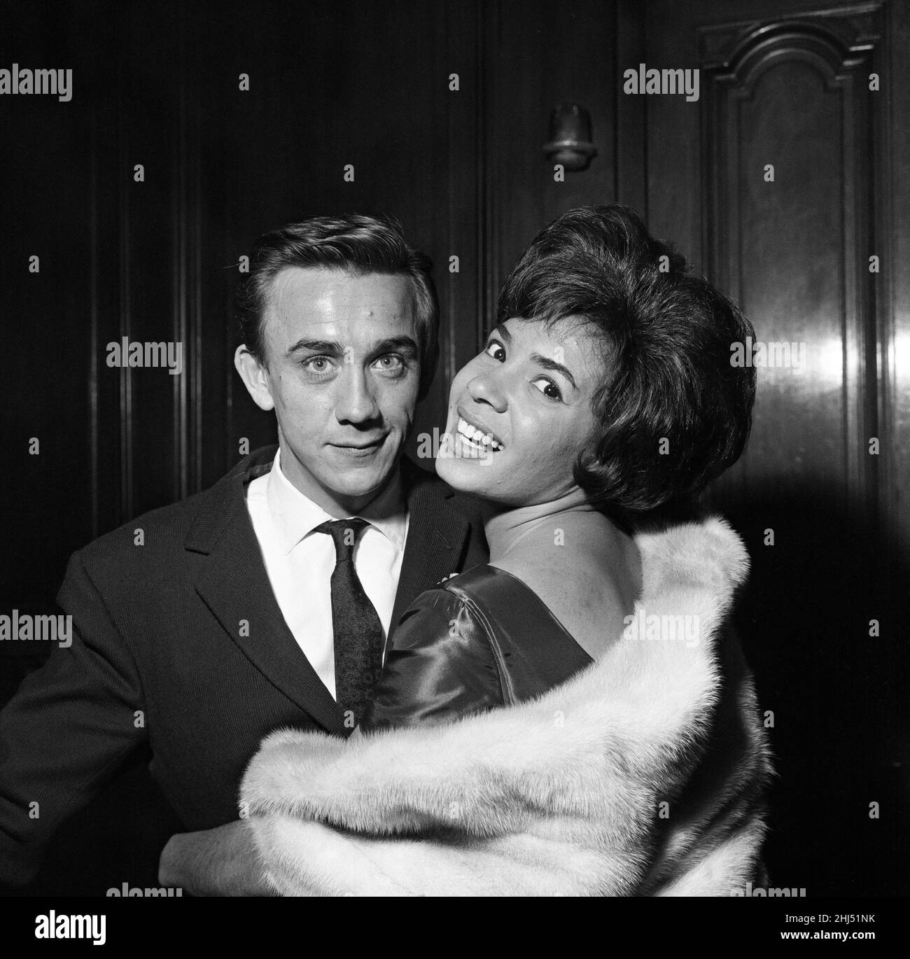 Singer Shirley Bassey with her fiance Kenneth Hume. 26th May 1961. Stock Photo