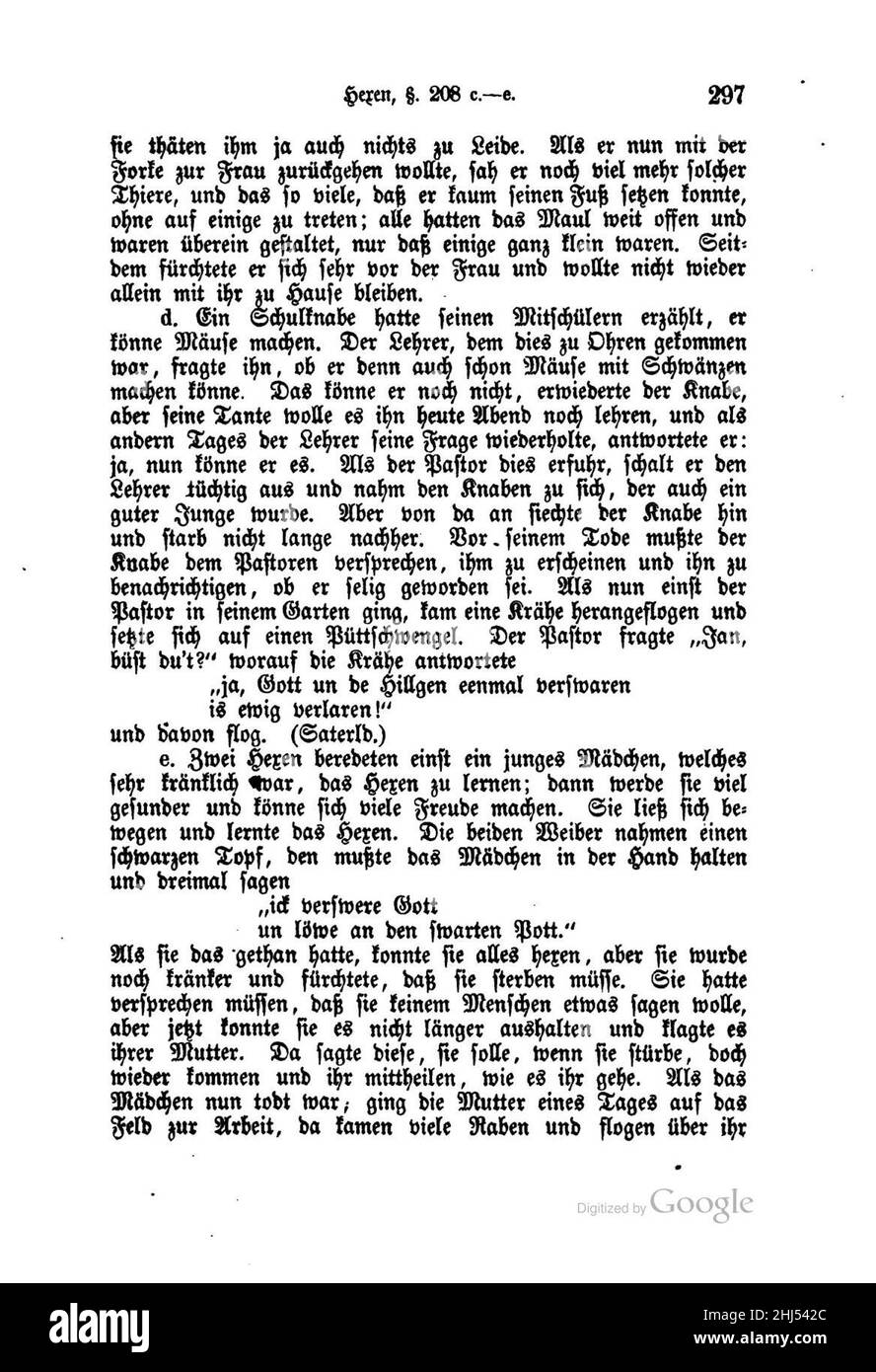 Strackerjan Aberglaube und Sagen aus Oldenburg 1 297 Stock Photo Alamy