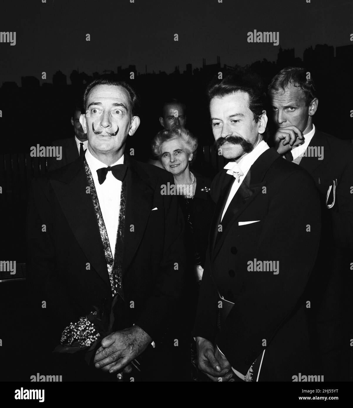 Artist Salvador Dali who recently arrived in the UK to promote his